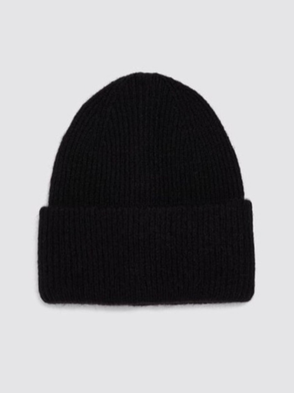 Zara Wool Alpaca Black Beanie